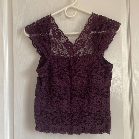 Purple Crop Top - Picture 2 of 4